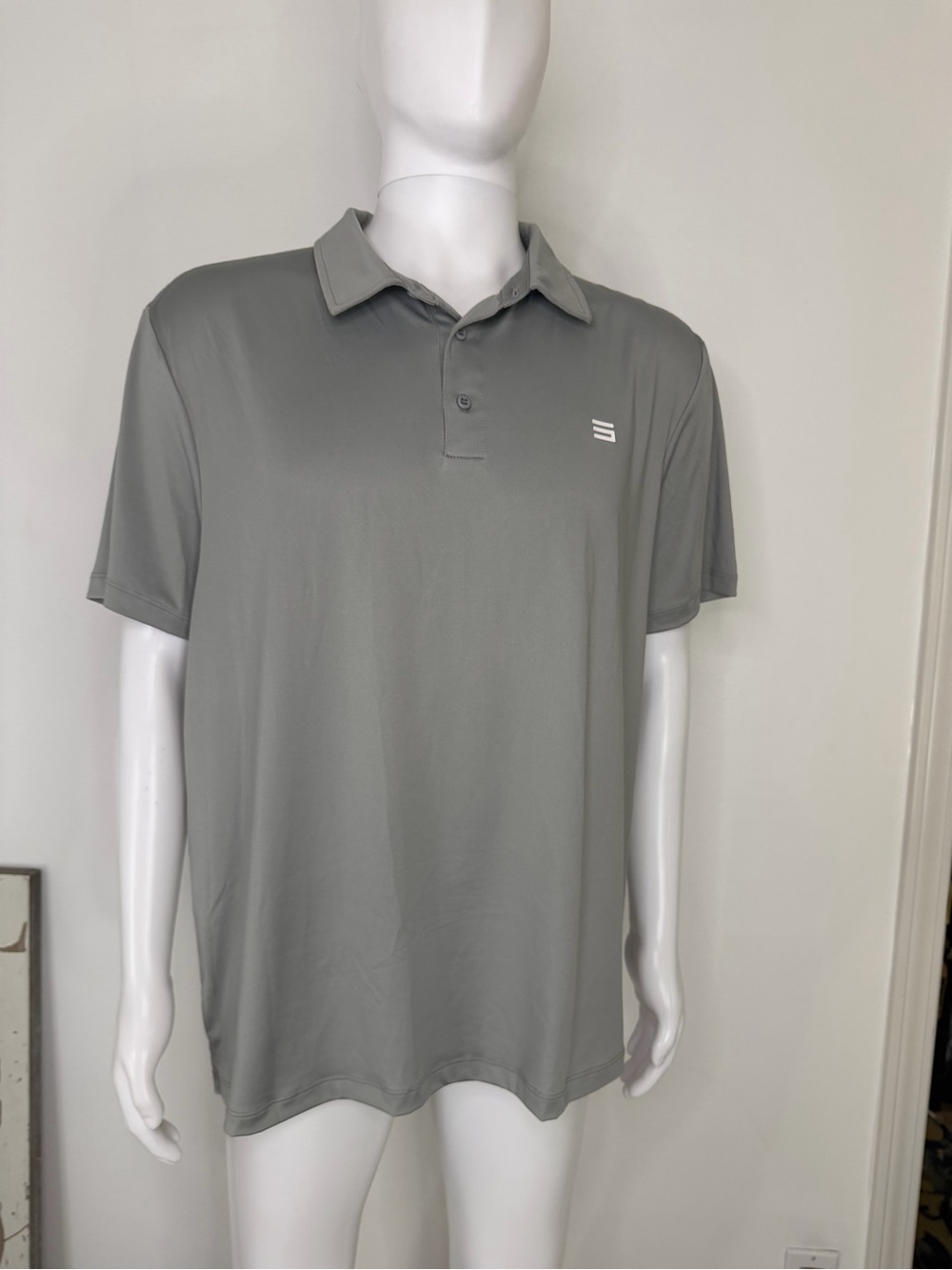 Three Sixty Six Grey Performance Polo Shirt